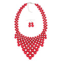 ROMANTIC Wholesale Pearls Jewelry Set Indian Style Jewelry Fashion Choker Pearl Necklace Set