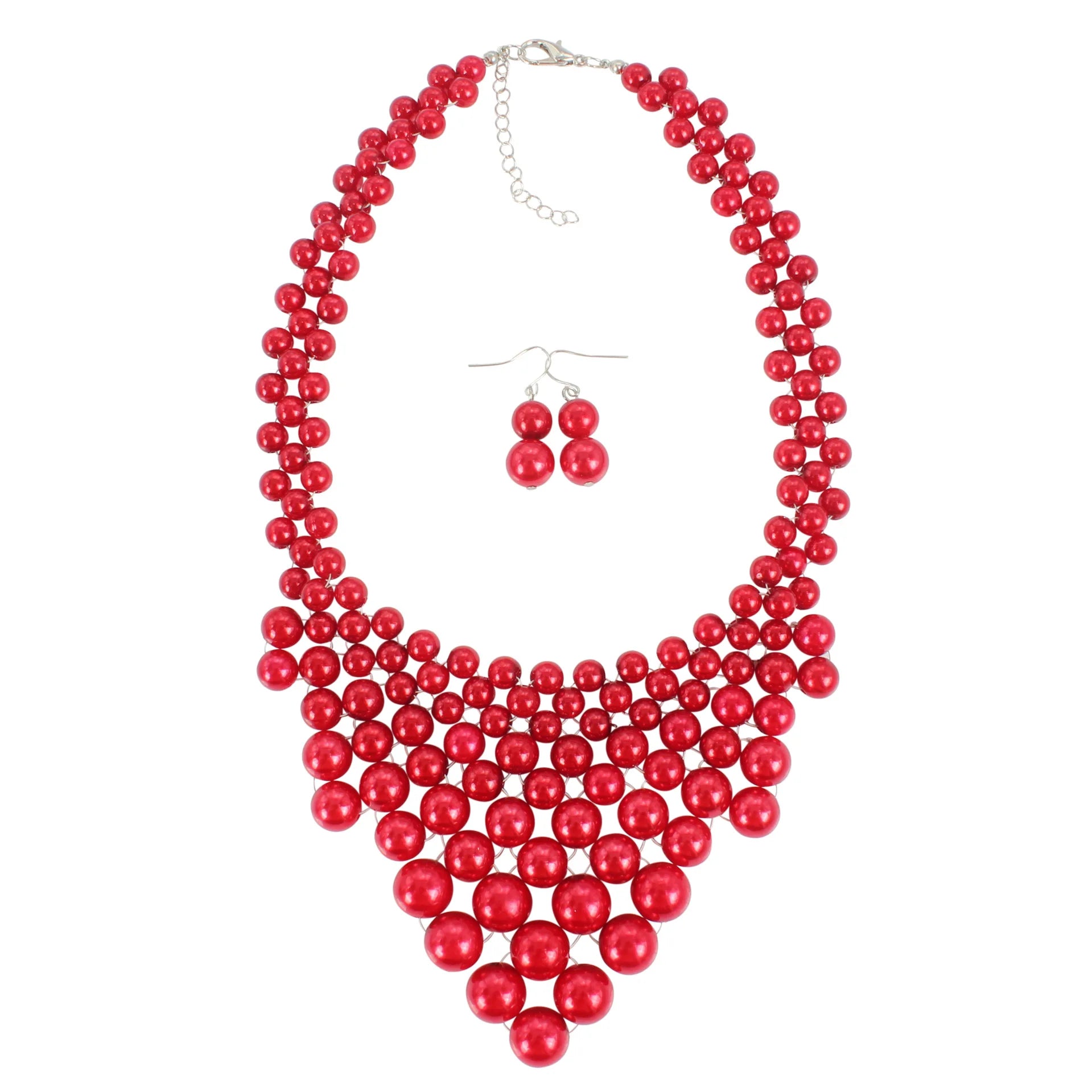 ROMANTIC Wholesale Pearls Jewelry Set Indian Style Jewelry Fashion Choker Pearl Necklace Set