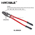 HL-800A24 Steel Wire Rope Swager Wire Cutter Crimper Fishing Crimp Tool Max 5mm