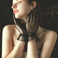 Bride Wedding Gloves Solid Color Mesh Gloves Summer Sun protection Lace Gloves