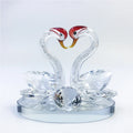 Romantic Crystal Swan Couple Doll Wedding Souvenir Valentine's Day Gift Home Decoration Perfume Base Crystal Swan