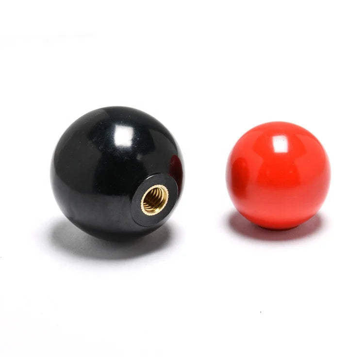 Factory Price Plastic Red Black M3 Plastic Ball Thumb Handle Knob Nuts Clamping Bakelite