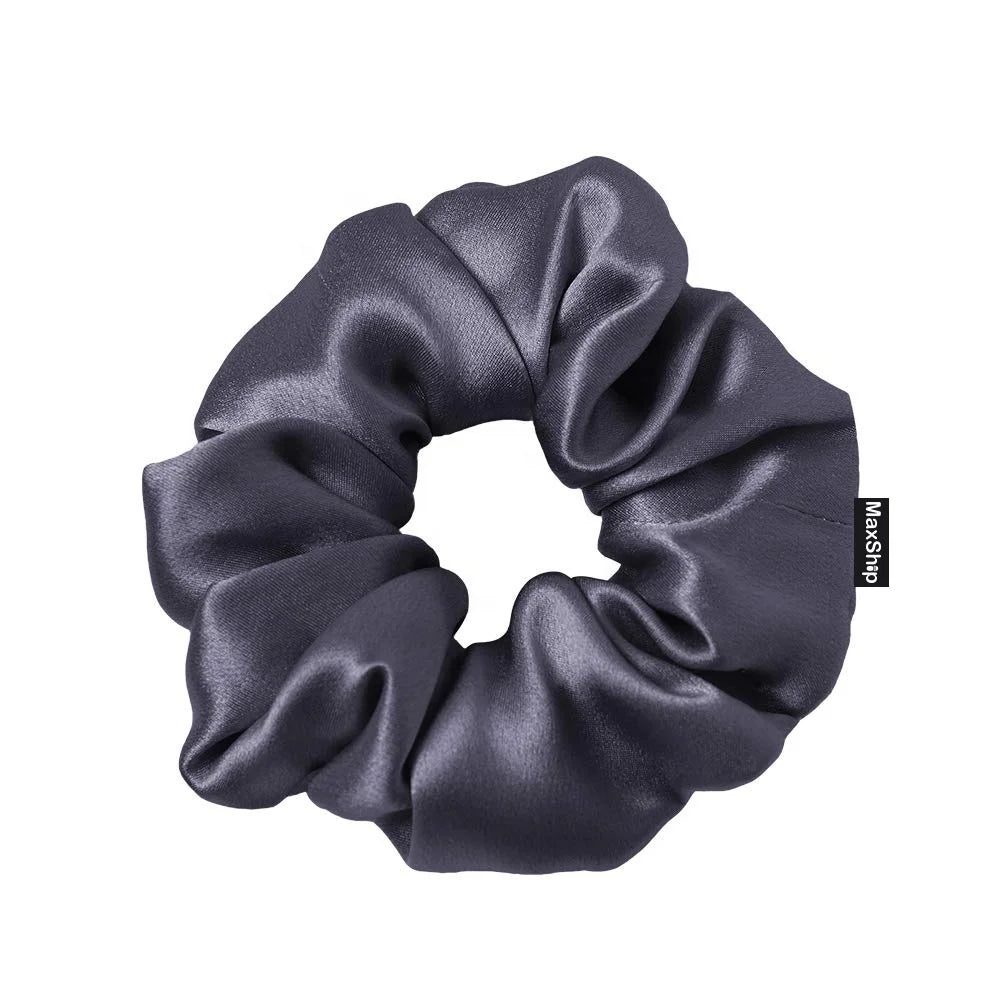 100% Silk Hair XL Large Oversized Scrunchies With Custom logo