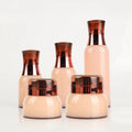 Luxury Pink Cosmetic Lotion Pump Bottle Set with As Material Easy Open End Cap for Skin Care Packaging & Serum & Face Cream Use