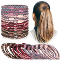 New Hot Boho Hair Tie Bracelet for Women 12pcs Packing Durable Rubber Band Strong Ponytail Holder Sets Hair Tie Accessory for Wo