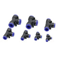 4/6/8/10/12/14/16mm Pneumatic Pipe Fitting Quick Connector Slip Lock 3 Way T Type Air Tube Connector MegaBDM