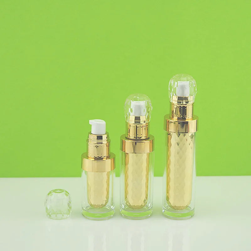 0.5oz 1oz 1.6oz Golden Skincare  Plastic Face Serum Bottle