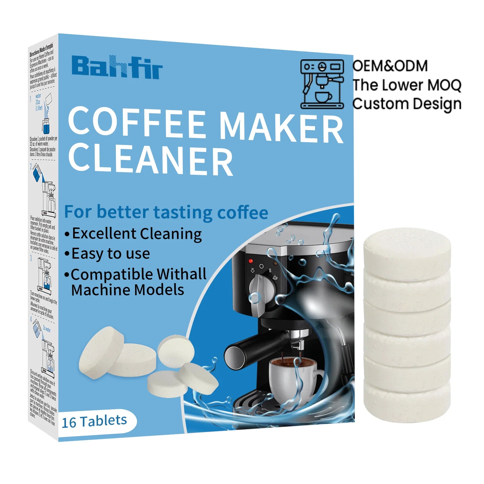 CE Coffee Maker Cleaner Descale Tablets Coffee Machine Pot Descaling & Cleaning Tabs Coffee Descaler Tablets Machine Cleaner