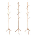 Factory Outlet Multifunctional Clothes Hat Jewelry Shelf Wooden Coat Rack for Living Room