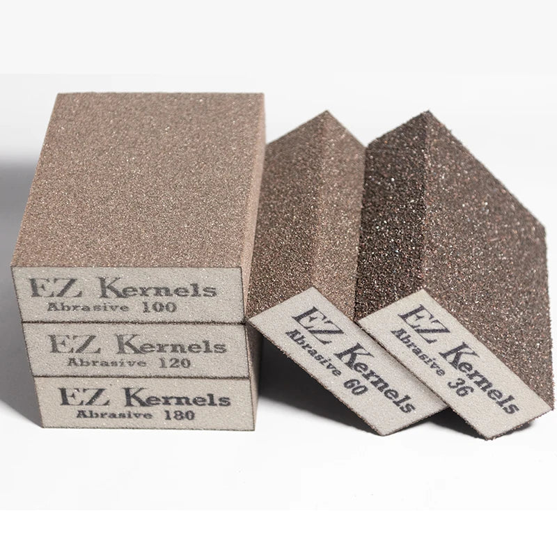 Washable and Reusable Sanding Sponges 60/100/180/220 Grits Wet and Dry Dual-use Coarse and Fine Sanding Blocks for Wood Metal