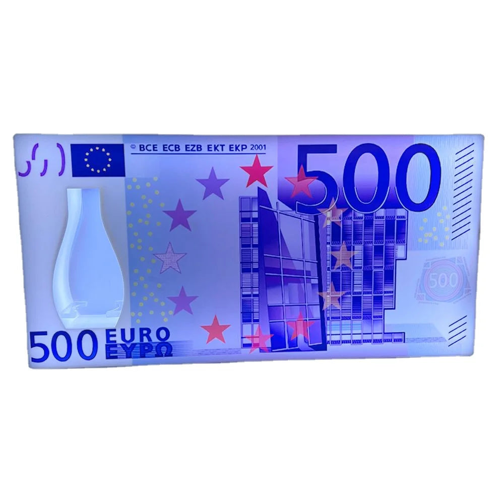 Rechargeable Acrylic LED Gorifier Display 500 Euro Bill Sign Box Light Vip LED Bottle Presenter for Party Night Club bar