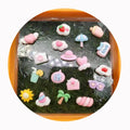 10mm Assorted of Sandbeach Resin Charms Flatback Cartoon Coconut Sun Hat Stickers for Nail Art Scrapbook Ornaments