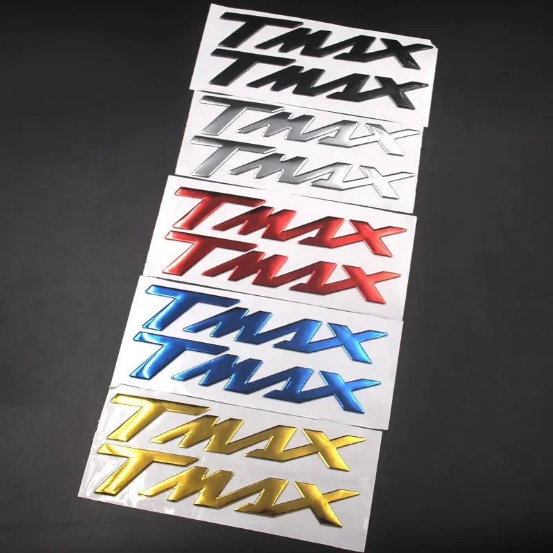 3DMotorcycle Accessories L0GO Chrome Sticker Badge Soft Plastic Decals for YAMAHA T-MAX TMAX530 TMAX500 TMAX560 2004 2005 Car