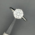 HQ GEMS 1-10 Carat D VS1 18K White Gold Jewelry Lab CVD Diamond Engagement Ring