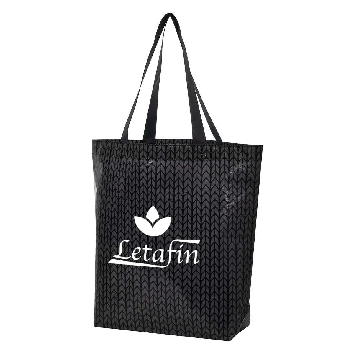Ruthbag CAPRICE Personalized Non-Woven Tote Bag Shoulder Strap PP Webbing Handles Medium Size Custom Printed Logo Letter Pattern