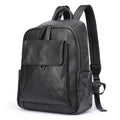 Marant Casual Large Capacity Mens Laptop Backpacks Black Daypack Genuine Leather Backpacks Bag for Men Backpack