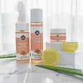 2025Hot &Best Selling Turmeric 3 Vitamin C Set Skin Care Private Label Turmeric Cleanser Turmeric Cream Turmeric Toner Set