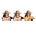 New Large Holographic Automotive Flip Funny Anime Motion Sticker One Pieces Lenticular Card