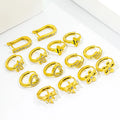 JUSNOVANew Arrived 18K Pure Gold Stainless Steel Earring Beautiful Large Hoop Earrings Women Fine Jewelry  for Women Girls