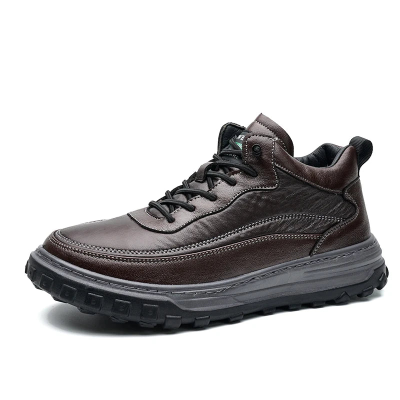 Fast Delivery Hot Sale Flat Plush Lining Cheap Men Walking Style Daily Wear Causal Winter Warm Boots Sneakers Loafers Shoes