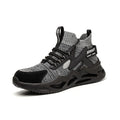 Industrial Safety Shoe Men  Construction Protective Security Work Anti-puncture Toe Steel Toe  Leather Mesh