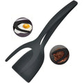 Hot Sale 2 in 1 Kitchen Clamp Multifunctional Spatula Grinding Cooking Spoon Cookware Egg Pancake Spatula Clamping Omelette