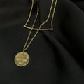 GT 2022 Jewelry 18K Gold Plated New York Good Luck Butterfly Pipe Coin Pendant Choker Necklace Stainless Steel Jewelry Wholesale