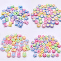 ABCandy Bright Color Rabbit Flower Mickey Sweet Shape Acrylic Beads for Jewelry Making DIY Phone Chain 200pcs/bag