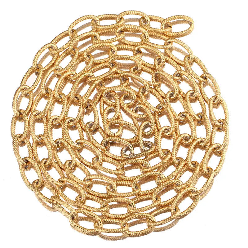 Selling in Meter Stainless Steel Cable Link Chain Meter for Female DIY Jewelry Component Sell As Meters Hip-hop Link Chain