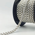 Fine Jewelry 925 Sterling Silver Chain Men Round Box Chains by Meter Roll Necklace for Diy Jewelry Making Bracelet and Necklace