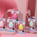 Best Selling Foundation Cosmetic Powder Puff Handle Smooth Makeup Blender Sponge With Packing Box