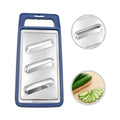 Kitchen Accessories Stainless Steel Flat Grater Handheld Cheese/Cucumber Slicer Household for Vegetable Prep Utensil
