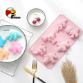 Beeman Christmas China Biscuit Dinosaur Candy Pancake Silicone Cup Cake Baking Molds Mold Mould Set