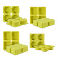 HY 4 Cell Round Rectangle Square Oval Heart Soap Molds Silicone Mold DIY Cake Bar Baking Tray