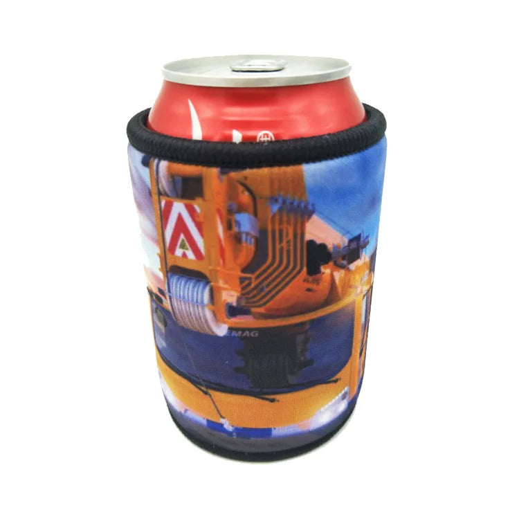 OEM Sublimated Neoprene Can Beer Bottle Pouch Cover 5mm Insulated Stubby Holder Thermal CANS Promotion Customized Color