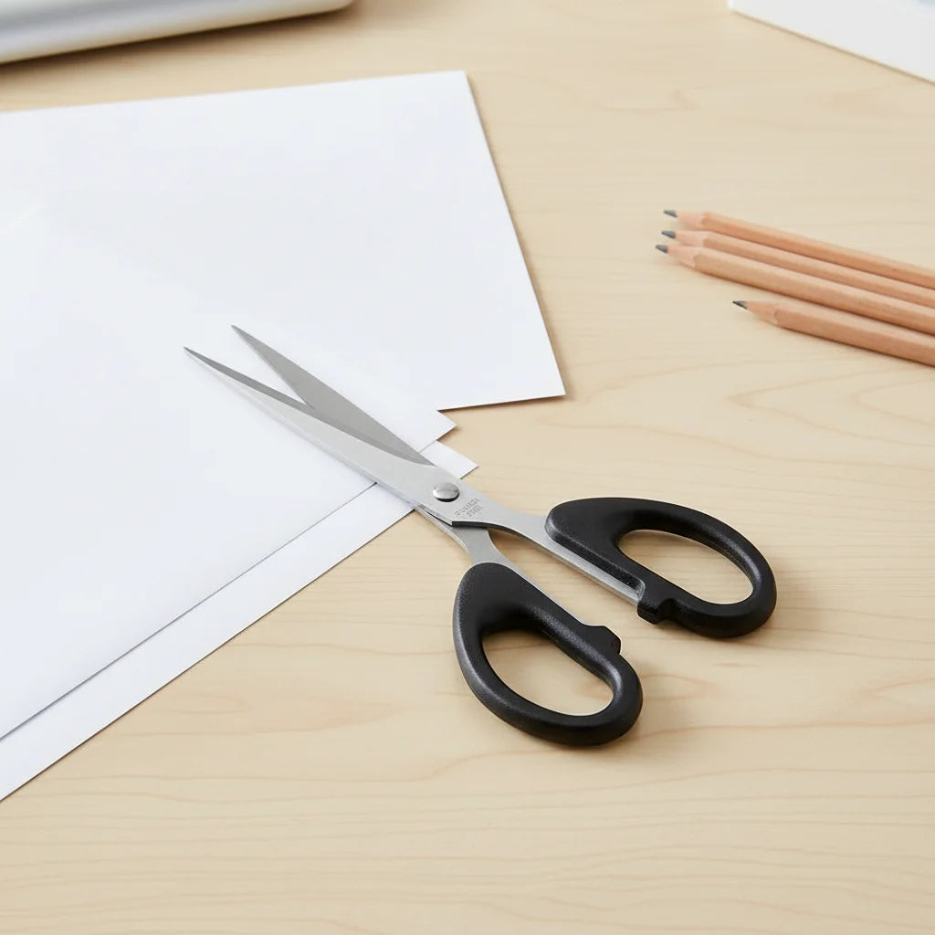 8 Inch Soft Plastic Handles Smooth Carbon Steel Industrial Grade DIY Shearing Snipping Fabric/Sewing Multipurpose Office