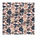 Large Seashell Sand Printed Chiffon Fabric for Girls Dresses-100% Polyester Eco-Friendly & Wrinkle Resistant