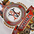 Embossed Labels Custom Printed 3D Raised Texture Logo Sticker for Luxury Packaging