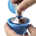 Custom 1PCS Coffee Powder Temper Stainless Steel Compactor Tamper Ebony De Cafe En Bois Coffee Distributor 58MM