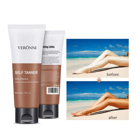 60Ml Tanner Natural Sunless Tanning Lotion Natural Bronzer Sunscreen Cream Enhance Tanning Cream Skin Darken