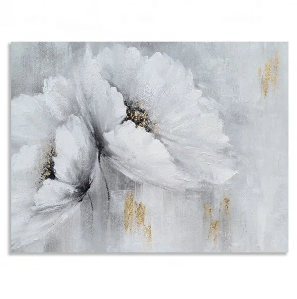 Handmade Floral Modern Canvas Painting Living Room Wall Art for Decoration