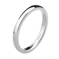 OAHLAN 2mm 4mm 6mm 8mm 10mm Titanium Ring Plain Dome High Polished Wedding Band Couple Rings for Men Women Size 3-16