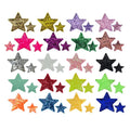 New Fancy Eco-Friendly Felt Fabric PVC Iron-On Sequin Star Patches for Clothing and Hats