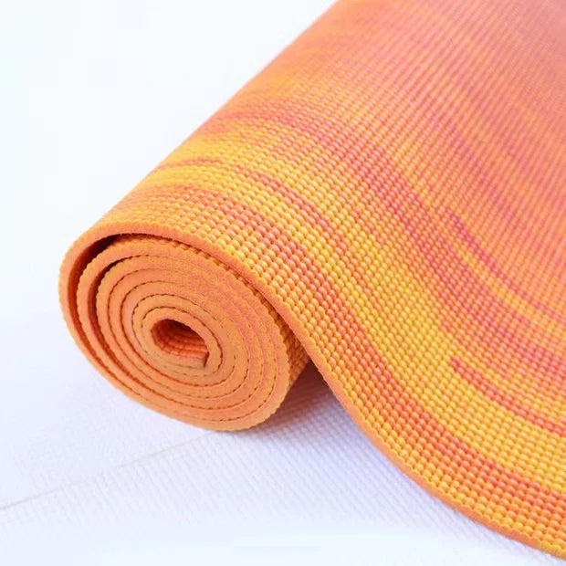 6mm PVC Material Gymnastic Sport rainbow Exercise Sage Green Custom Printing Yoga Mat with Straps