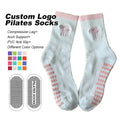 Hot Sale Pilates Grip Socks Custom With High Quality Cotton Crew Sock for Pilates Socks Anti slip