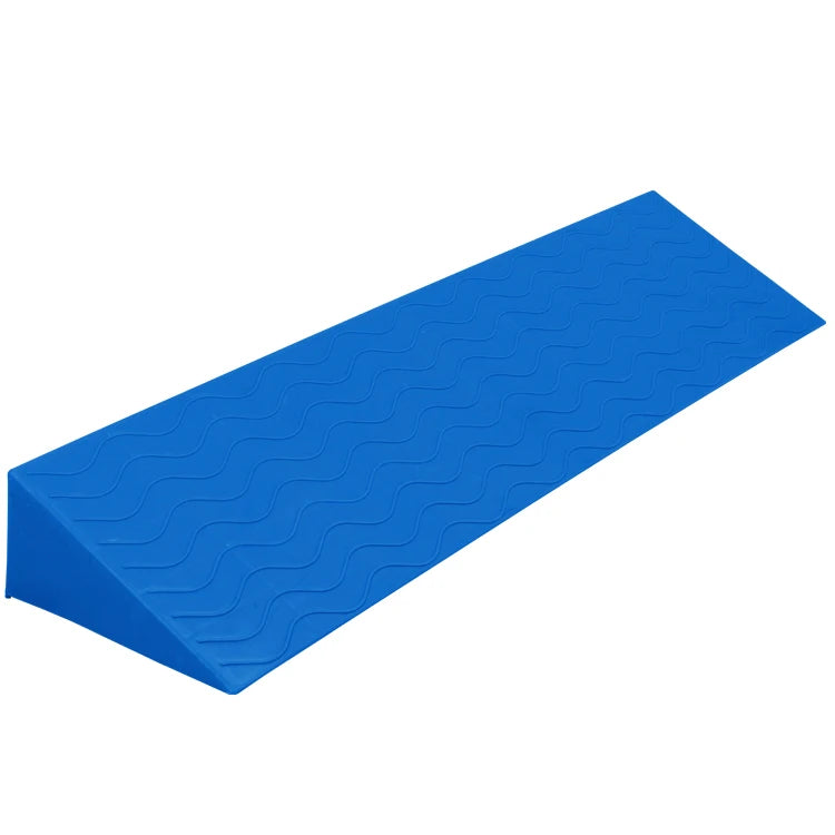 Portable 10cm High Blue Speed Bump Durable Rubber Ramp for Roadside Climbing