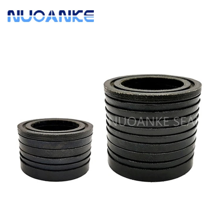 Hydraulic Cylinder Rod Seal High Pressure VES Fabric Combined Rubber V Ring NBR FKM V Shape Rubber Seal VES Oil Seal V Packing