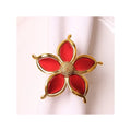 Wholesale Gold Accessories Napkin Rings Holder Decorative Flower Gold Metal Napkin Rings for Wedding