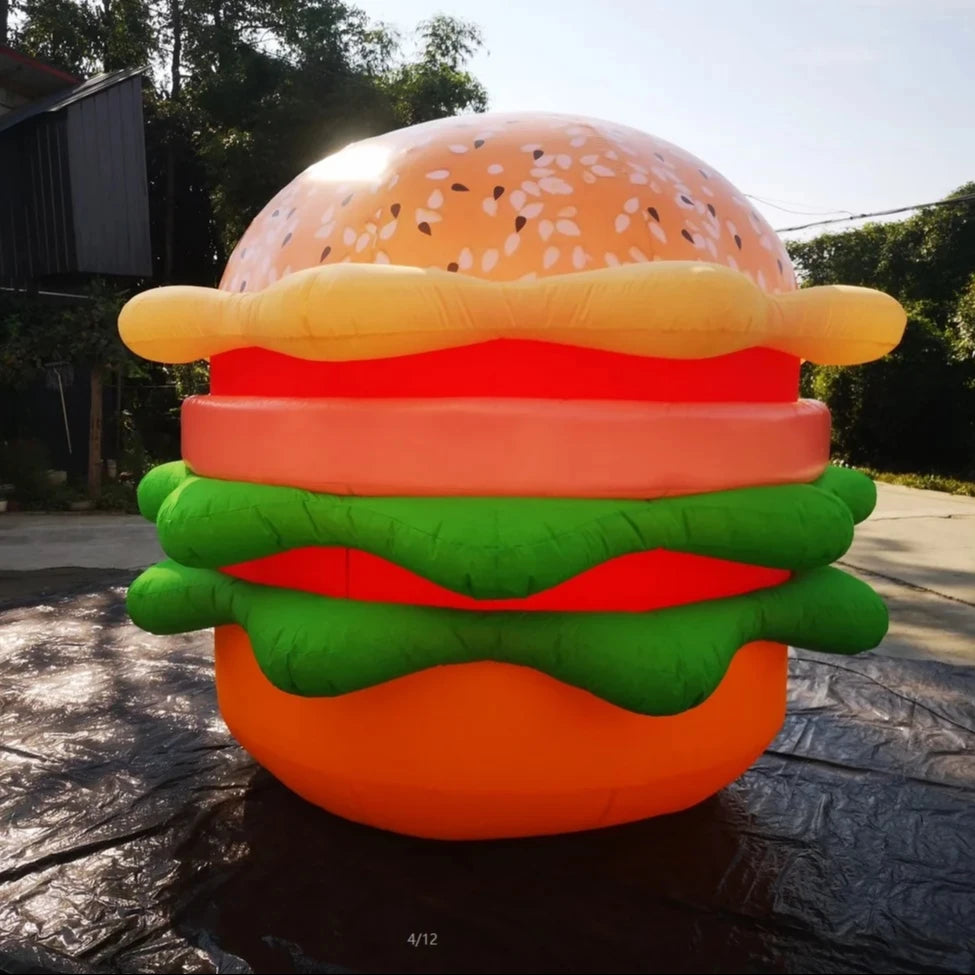 Customized Inflatable Food Inflatable Cartoon Hamburger