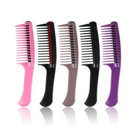 New Anti-Hair Loss Plastic Lice Comb Roller Hair Curling Brush Multi-color Home & Salon Use Styling Tool